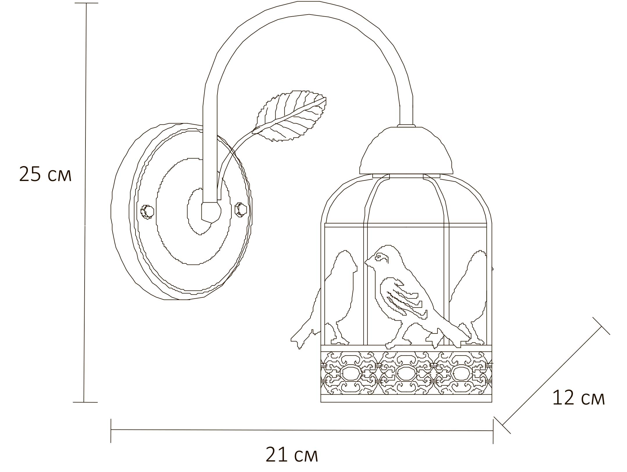 Бра настенное Arte Lamp CINCIA A5090AP-1WG