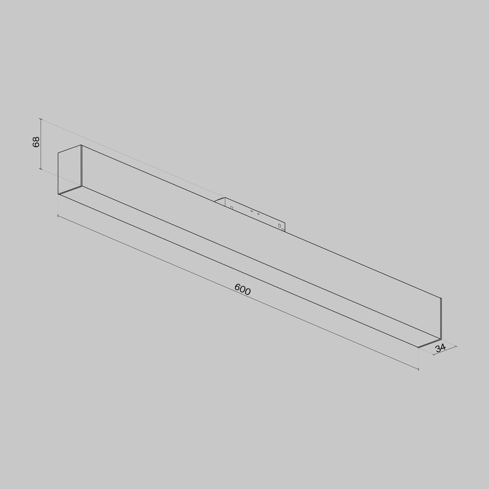 Светильник для магнитного шинопровода Maytoni Technical BASIS TR012-2-20W4K-B