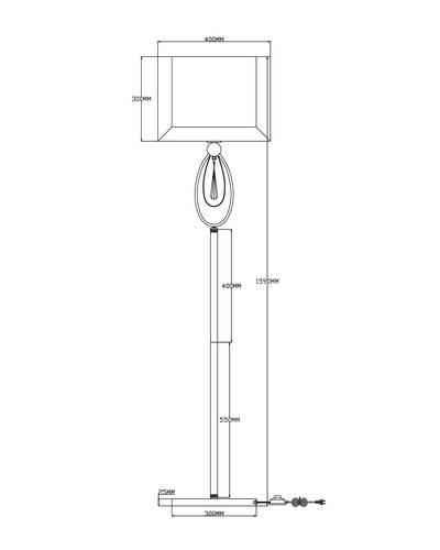 Торшер Moderli V2581-1F Dark