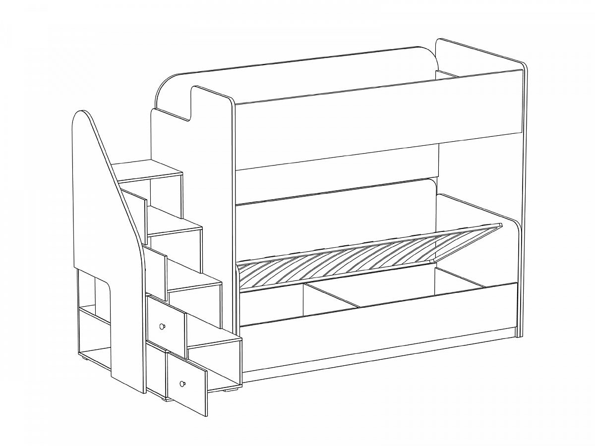 Двухъярусная кровать композиция Play 3 334649