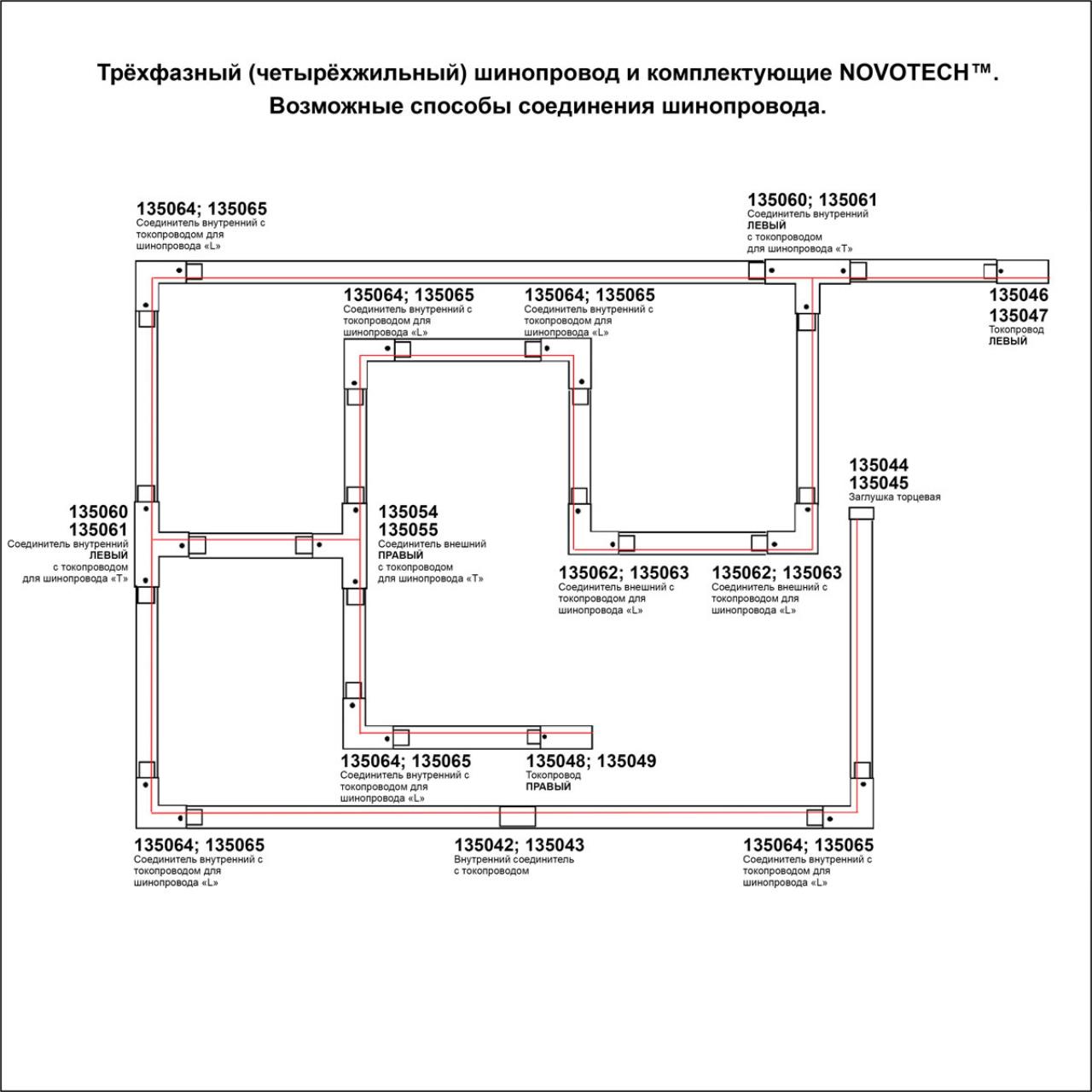 Шинопровод NOVOTECH PORT 135236