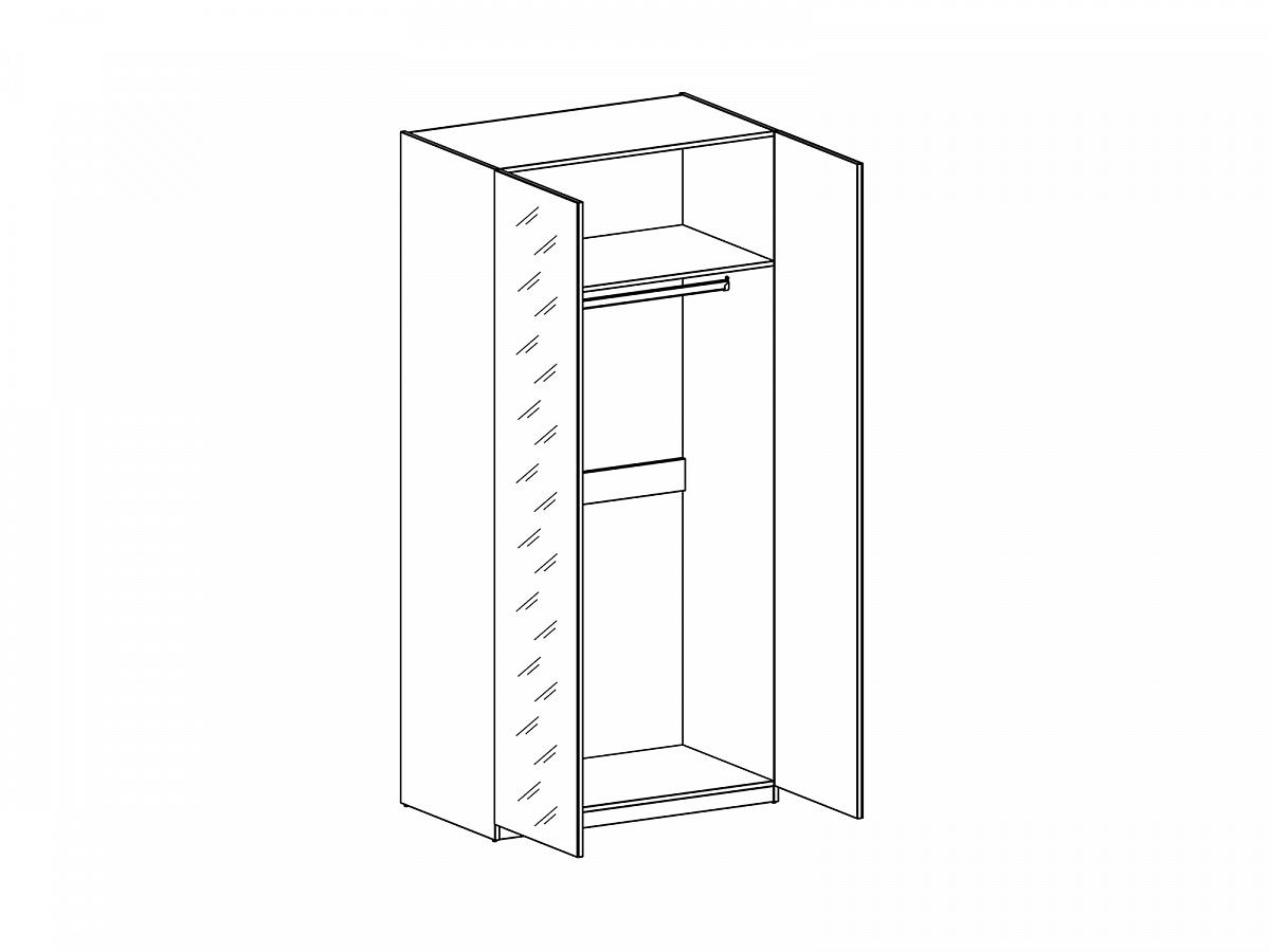 Дятьково двухдверный шкаф Turin tr1662.2 чертеж
