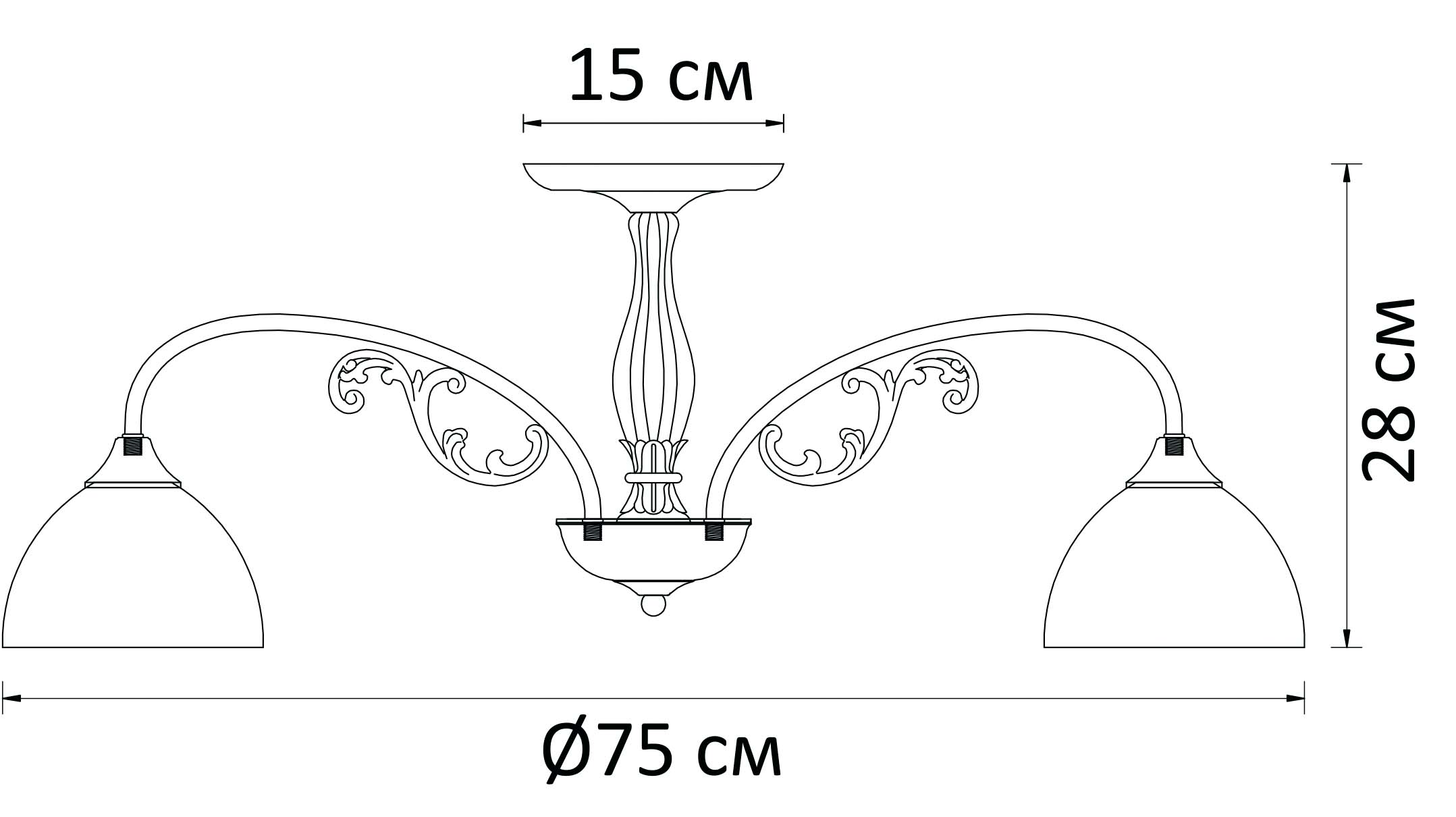 Накладная люстра Arte Lamp SPICA A3037PL-8AB