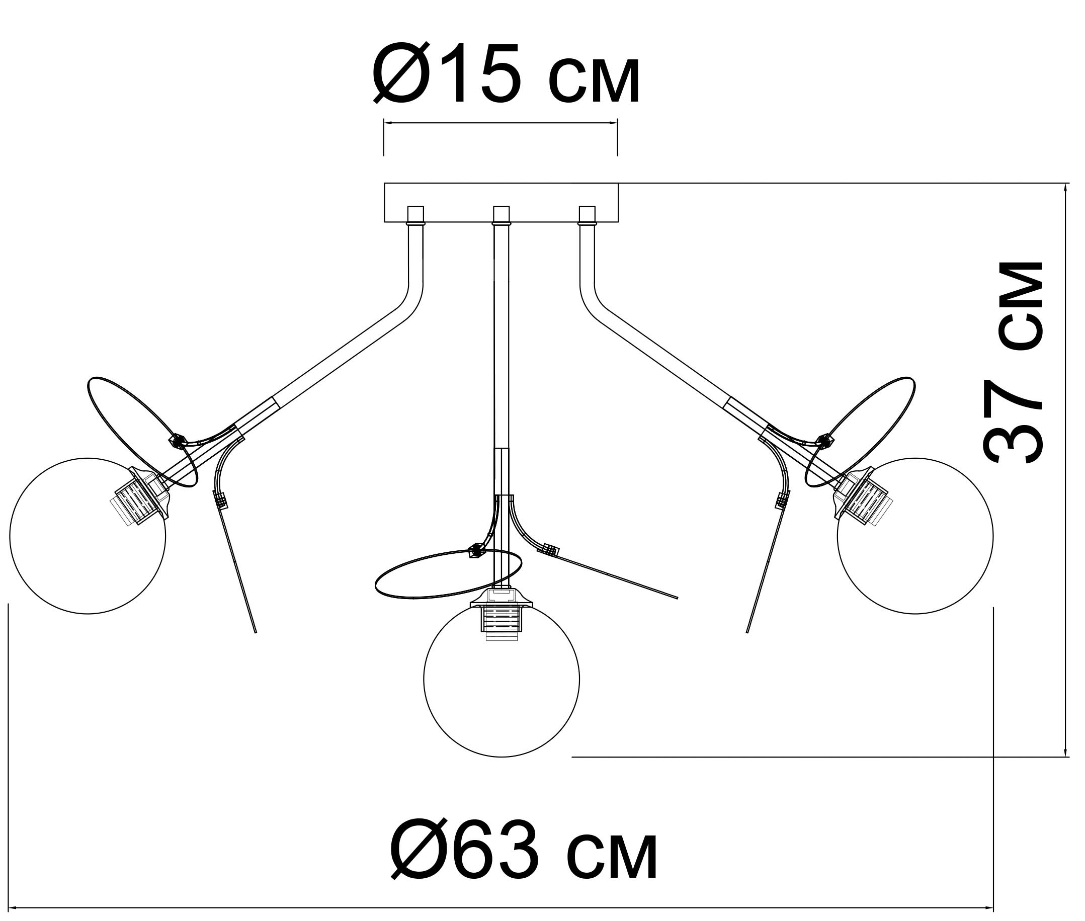 Накладная люстра ARTE LAMP PEACOCK A1369PL-7SG