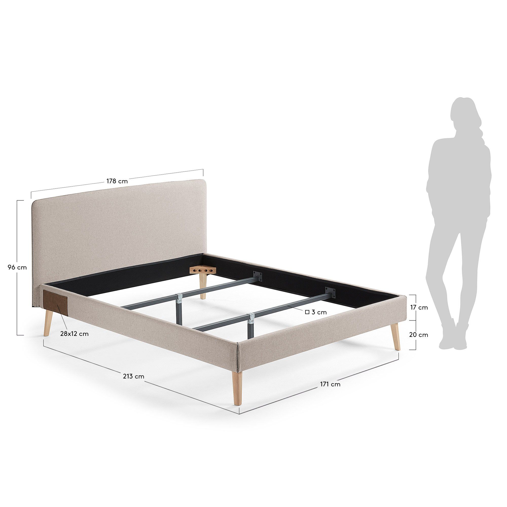 Кровать La Forma Lydia 160х200 белая