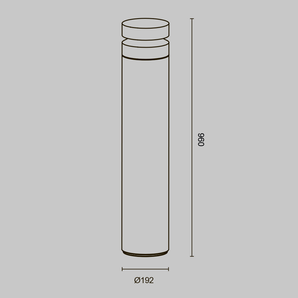 Садово-парковый фонарь Maytoni Betone O469FL-L20CM3K1