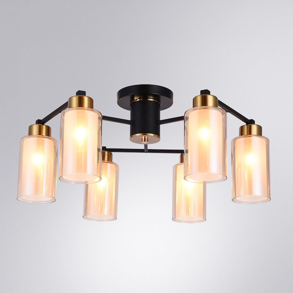 Накладная люстра ARTE LAMP LEO A7027PL-6BK