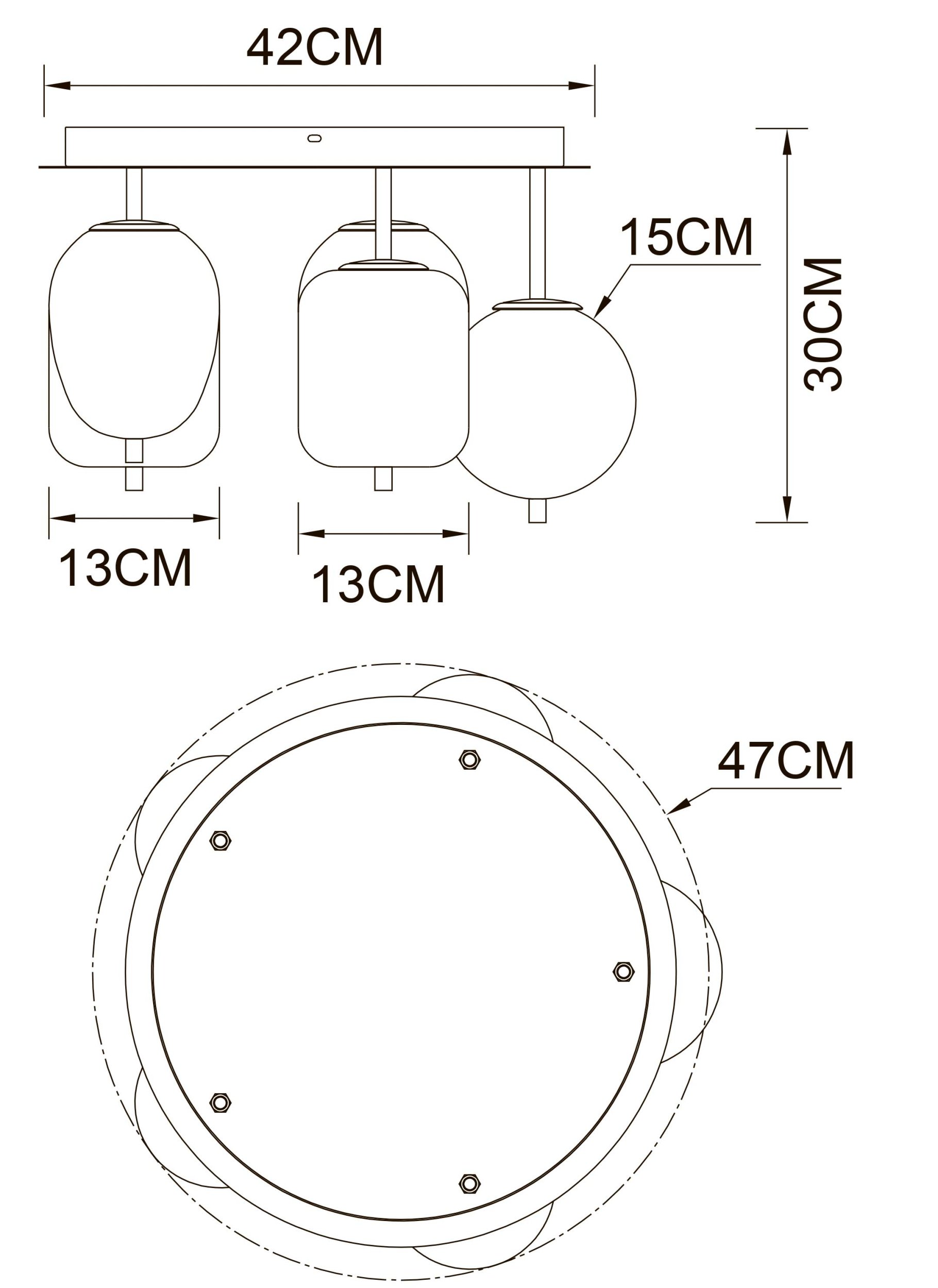 Накладная люстра ARTE LAMP FREDDIE A2231PL-5PB