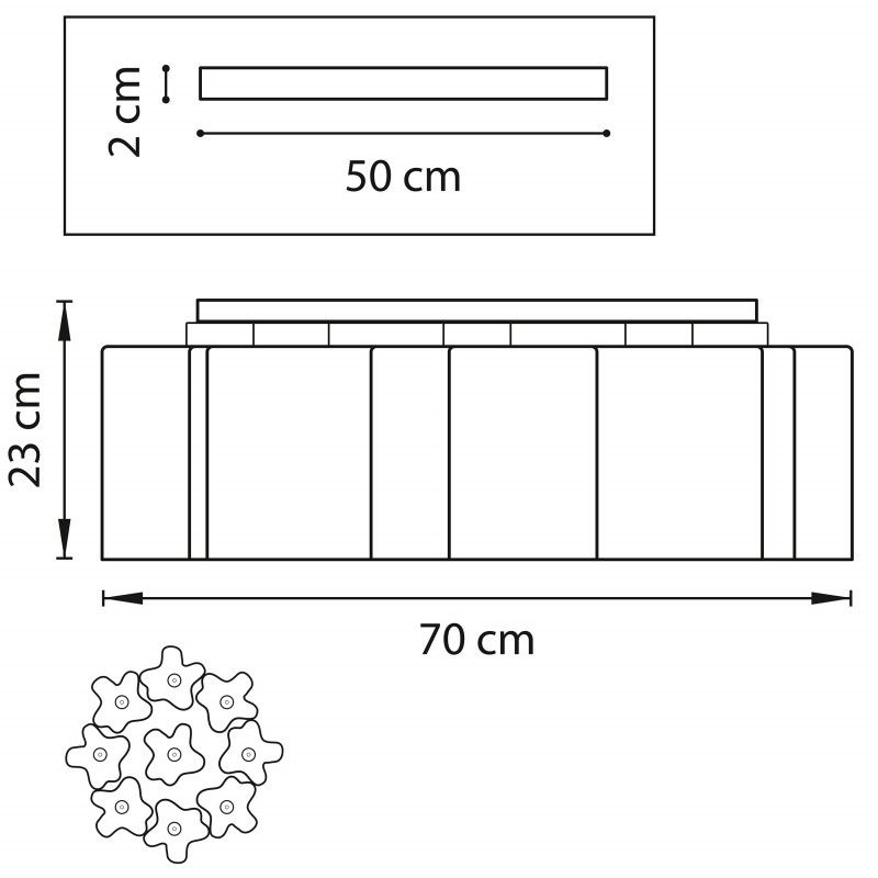 Накладная люстра Lightstar NUBI LEGNO 802095