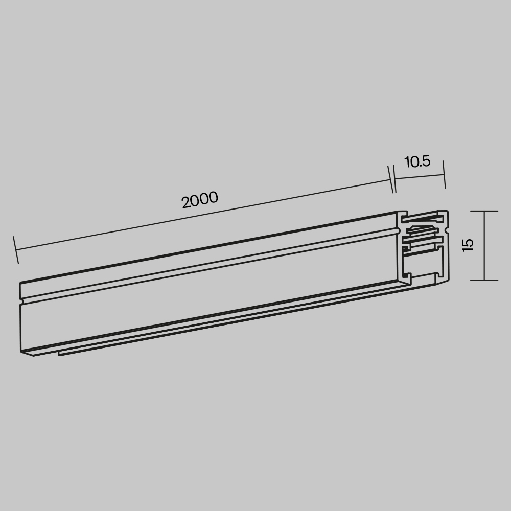 Шинопровод Maytoni Busbar trunkings Levity TRX184-112B