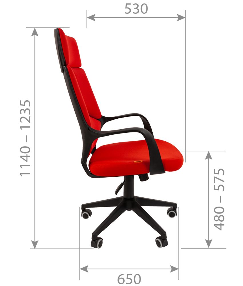 Кресло для руководителя Chairman 525 красный