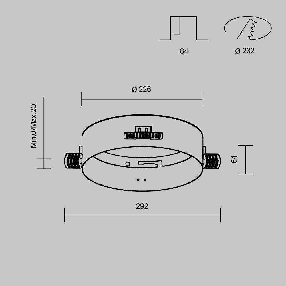 Аксессуар для встраиваемого светильника Maytoni Accessories DLA032-TRS24-W