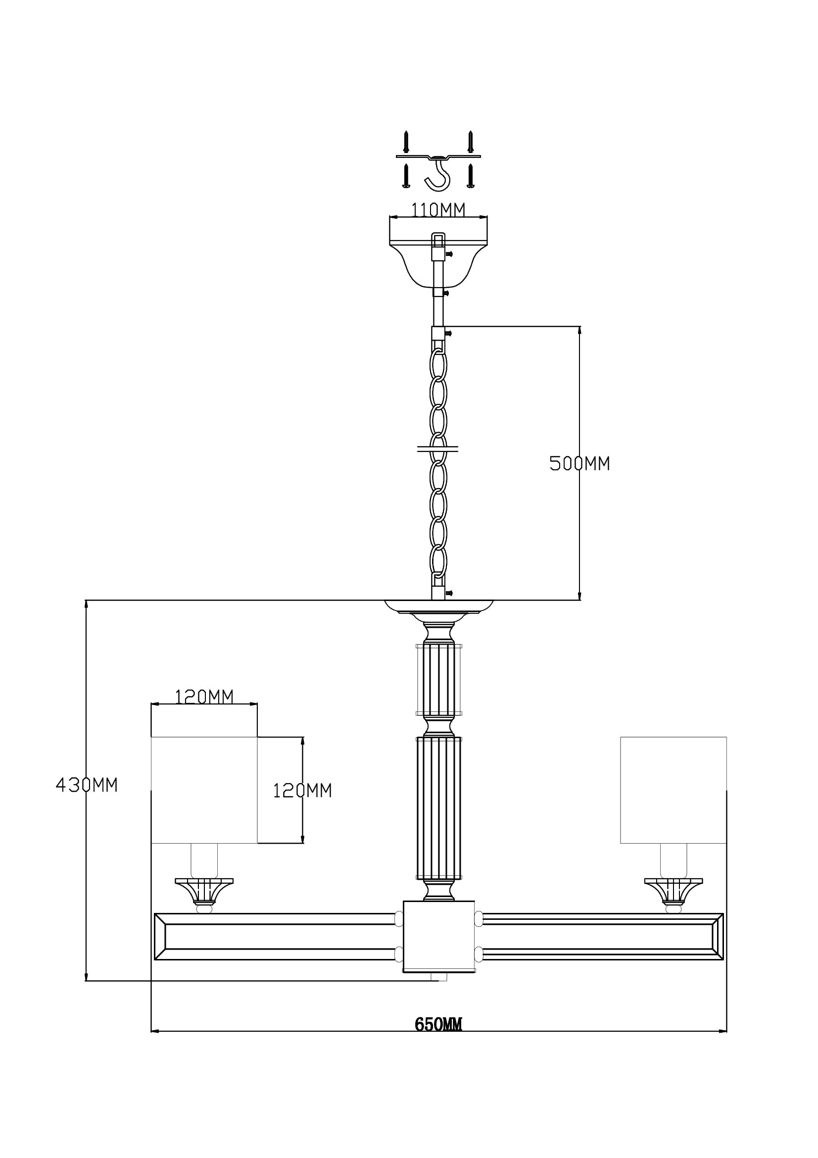 Подвесная люстра Moderli Katar V2622-5P