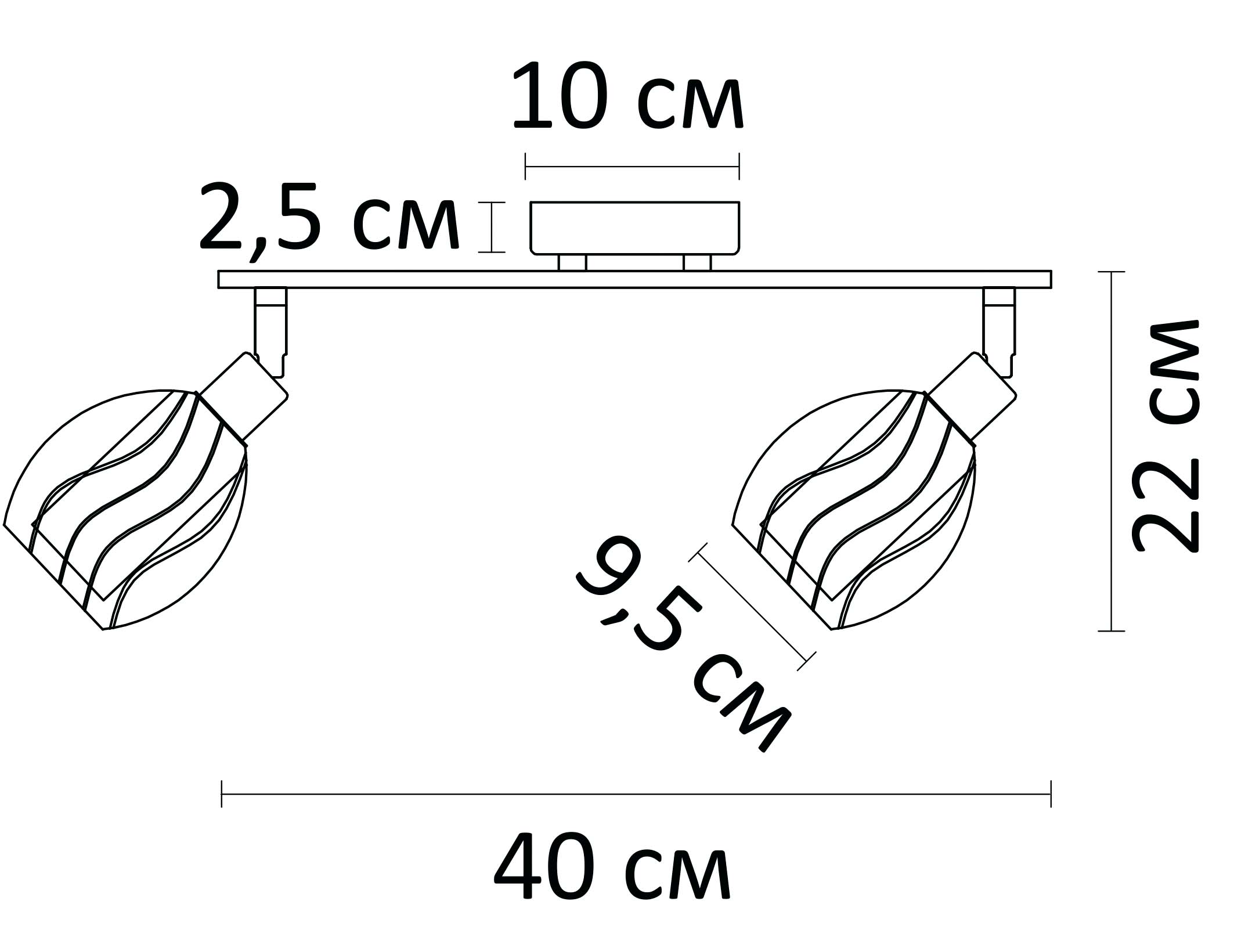 Спот потолочный ARTE LAMP BIHAM A3184PL-2AB