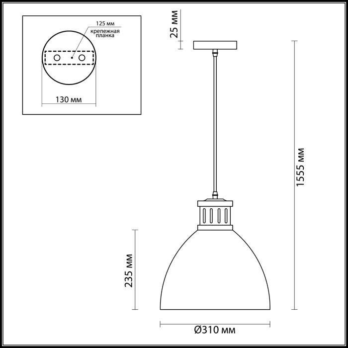 Подвесной светильник Odeon Light VIOLA 3323/1