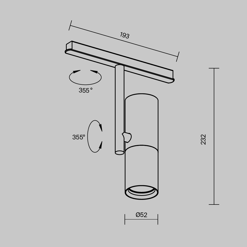 Трековый светильник Maytoni Elti TR005-2-12W3K-BW