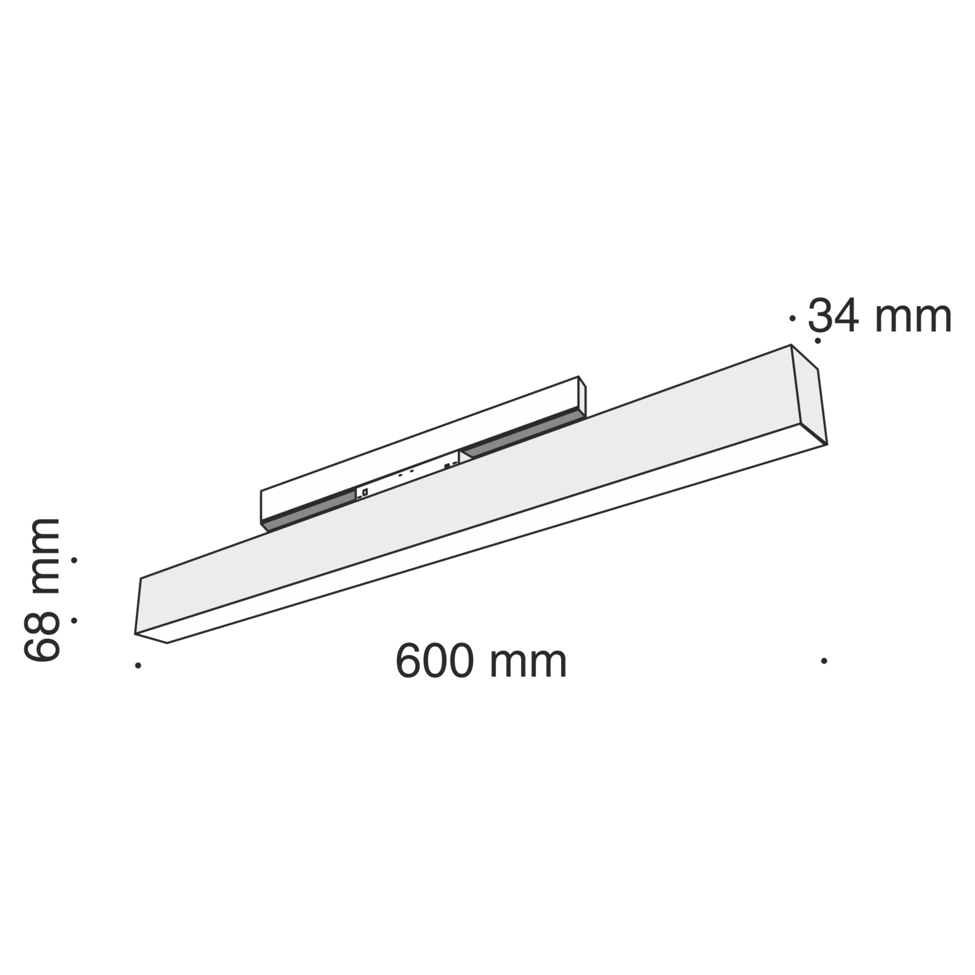 Светильник для магнитного шинопровода Maytoni Technical BASIS TR012-2-20W4K-B