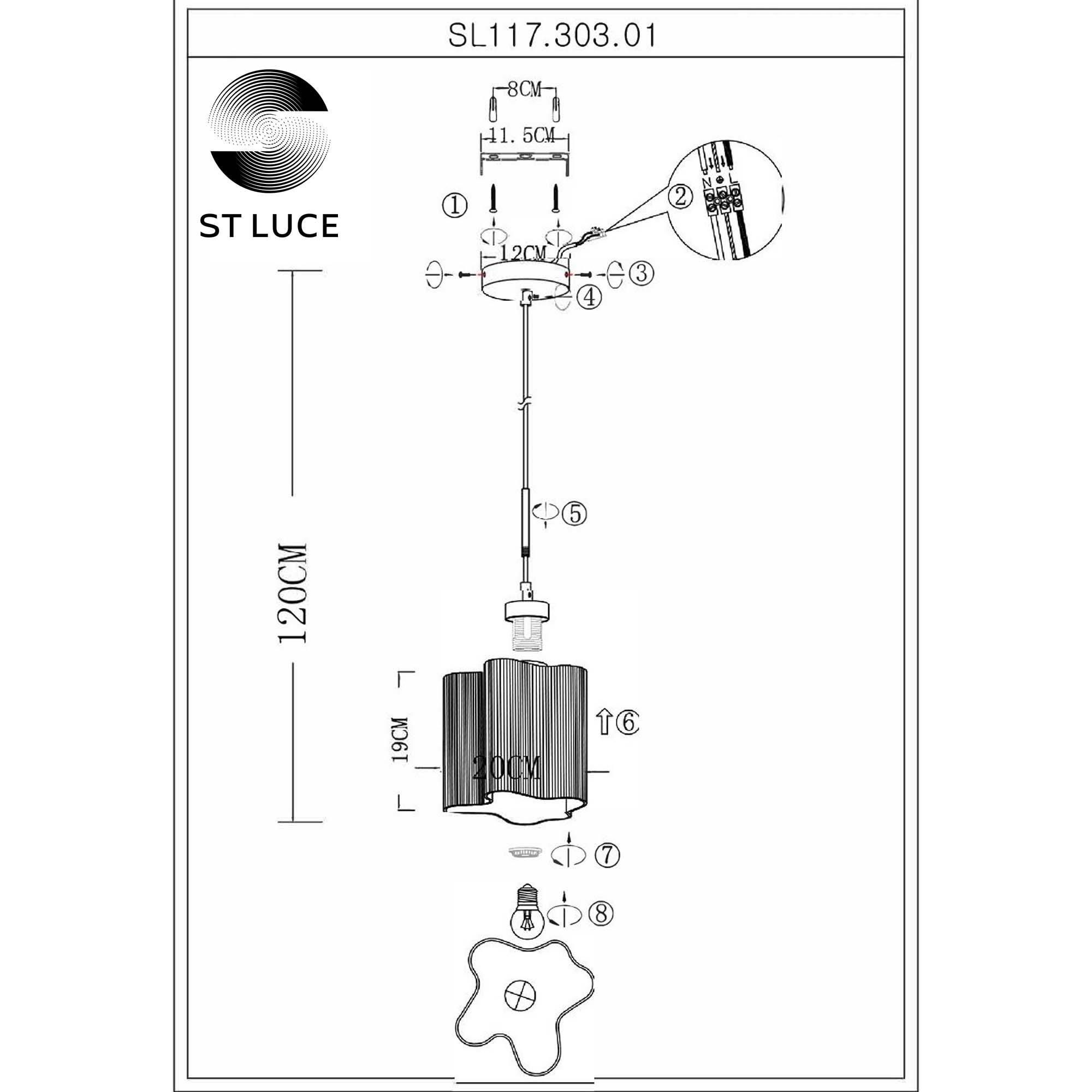 Подвесной светильник ST LUCE ONDE SL117.303.01