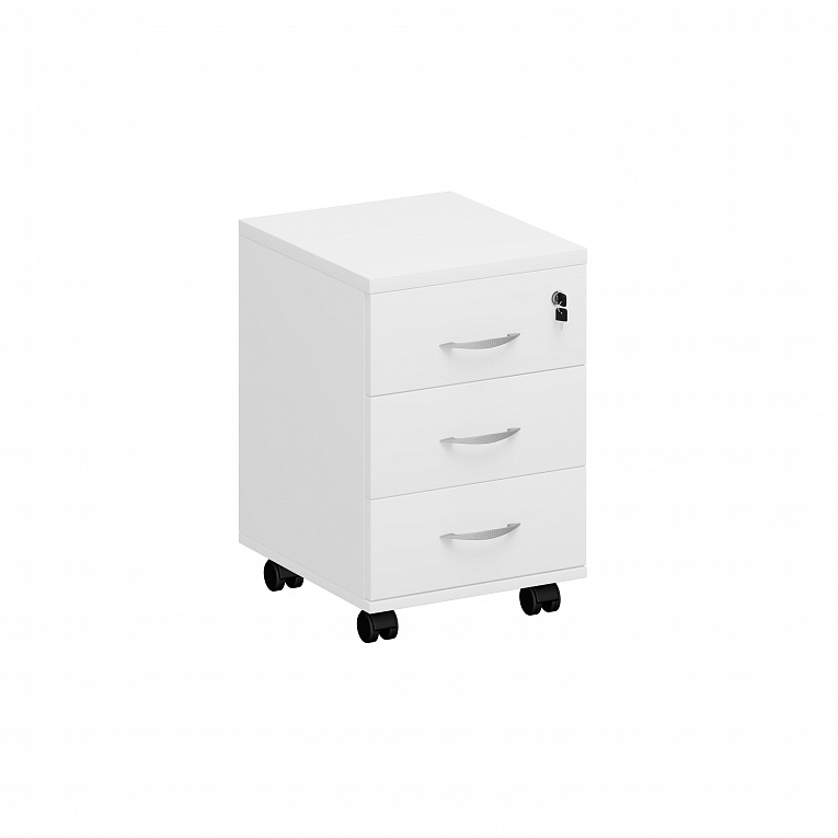 Тумба выкатная Юнитекс Комфорт К.301 БП белый премиум