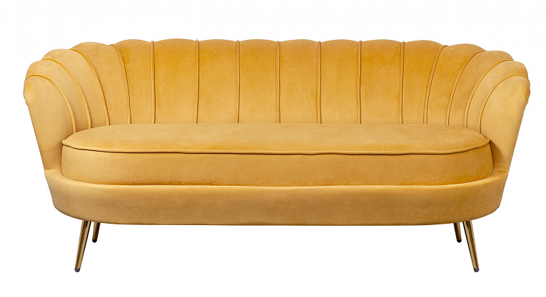 Дизайнерский диван Pearl Triple Yellow желтый