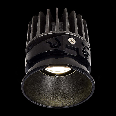 Светодиодный модуль ST LUCE Черный LED 1*7W 3000K 560Lm Ra>90 36° IP20 D69xH75 220-240V SHIFT / ШИФТ ST851.438.12.1