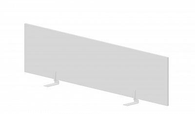 Экран фронтальный (меламин) 158x1,8x39см для стола bench Inspira (GDB) ЛДСП UMSFBE158BLBL белый / белый