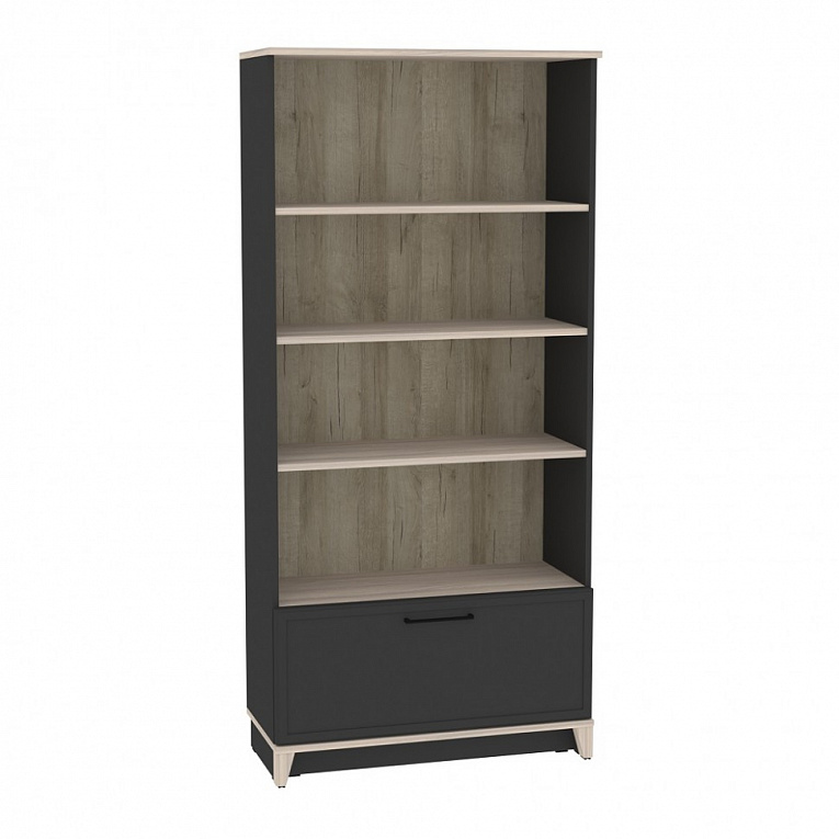 Шкаф Aurelio 2 МЦН Антрацит / Блеквуд Сатиновый