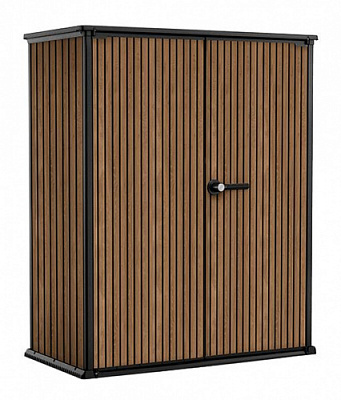 Шкаф KETER Вертикальный 1400 L (Vertical Shed) коричневый венецианский 17212898